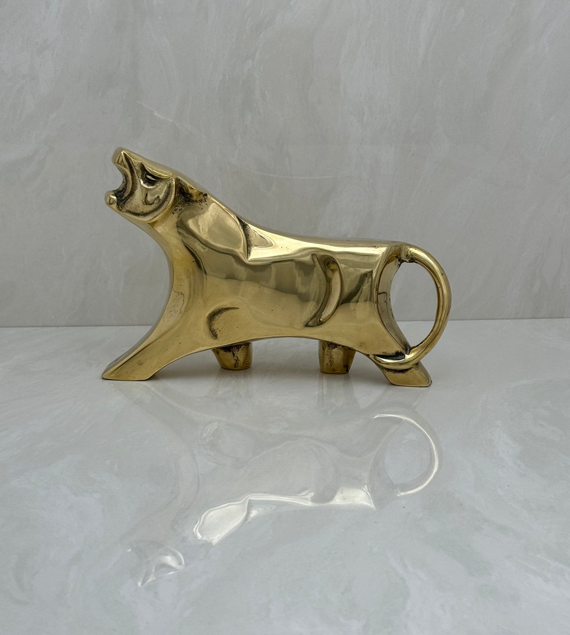 Vintage Brass Tiger