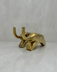 Vintage Brass Elephants- A Pair