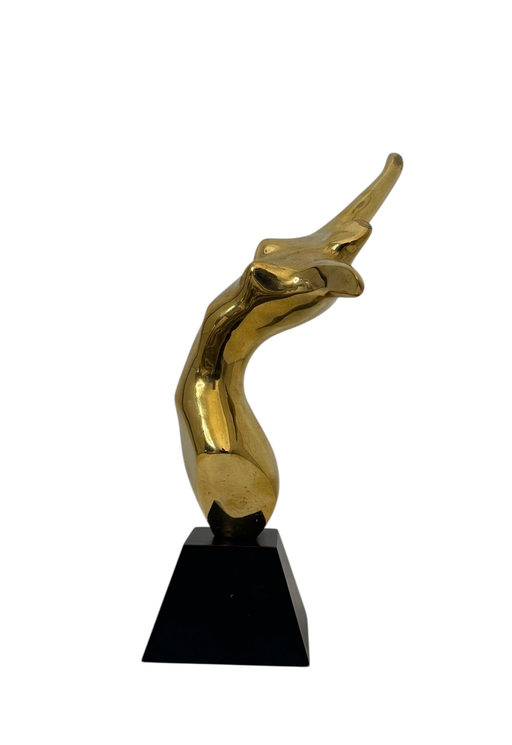 Vintage Brass Silhouette of a Nude Lady