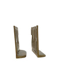 Vintage Brass “BOSS” Bookends | Mid-Century Modern Office Decor