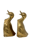 Vintage Brass Duck Bookends-A Pair