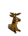 Vintage Brass Reindeer Sculpture