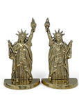 Vintage Brass Statue of Liberty Bookends- A Pair