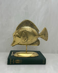 MCM Vintage Brass Fish On A Stand