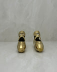 Pretty Brass Ballerina Slippers -A Pair