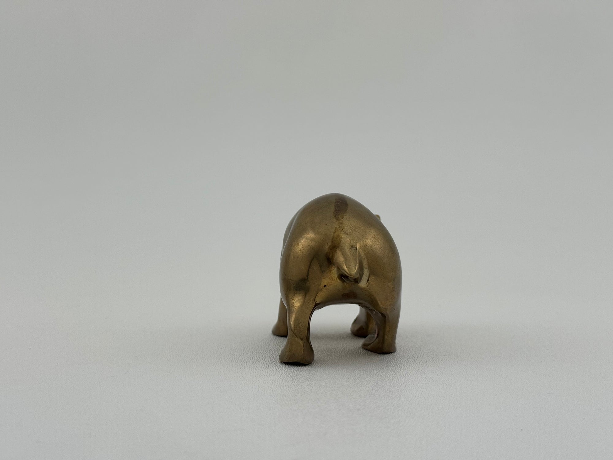 Small Vintage Brass Bear
