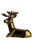 Vintage Brass Reindeer Sculpture