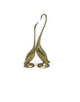 Vintage Brass Cranes-A Pair