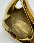 Vintage Brass Swan Planter