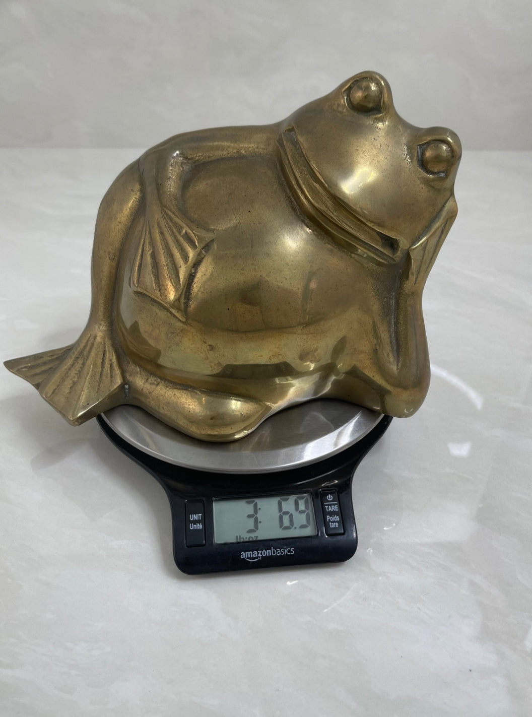 Vintage Brass Frog