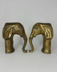 Vintage Brass Elephants- A Pair