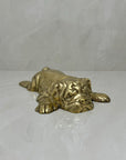 Vintage Brass Bored Bulldog