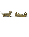 Vintage Brass Dachshund Dogs-A Pair