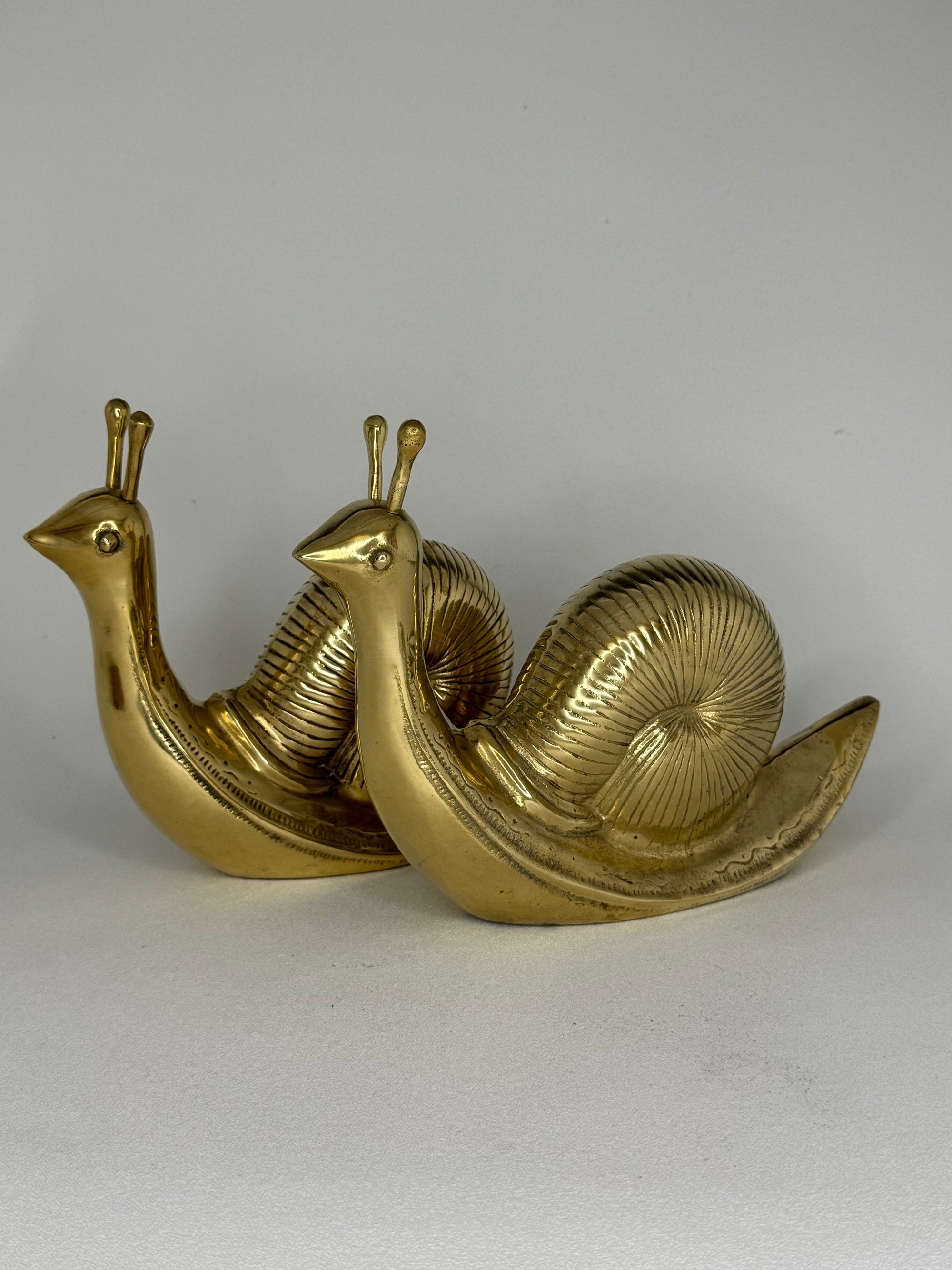 Vintage Brass Snails-A Pair