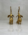 Vintage Brass Circus Elephants- A Pair