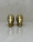 Vintage Brass Armadillos- A Pair