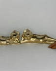 Vintage Brass Frogs in Beach Attire-A Pair