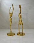 Vintage Brass Gymnasts- A Pair