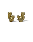 Vintage Brass Adorable Squirrels-A Pair