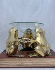 Vintage Brass Frog Oil Warmer