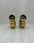 Pretty Brass Ballerina Slippers -A Pair