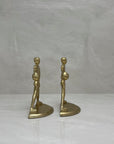 Vintage Brass Basketball Bookends Larry Bird-A Pair