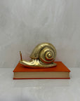 Vintage MCM Brass Snail