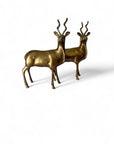 Vintage Brass Antelopes- A Pair