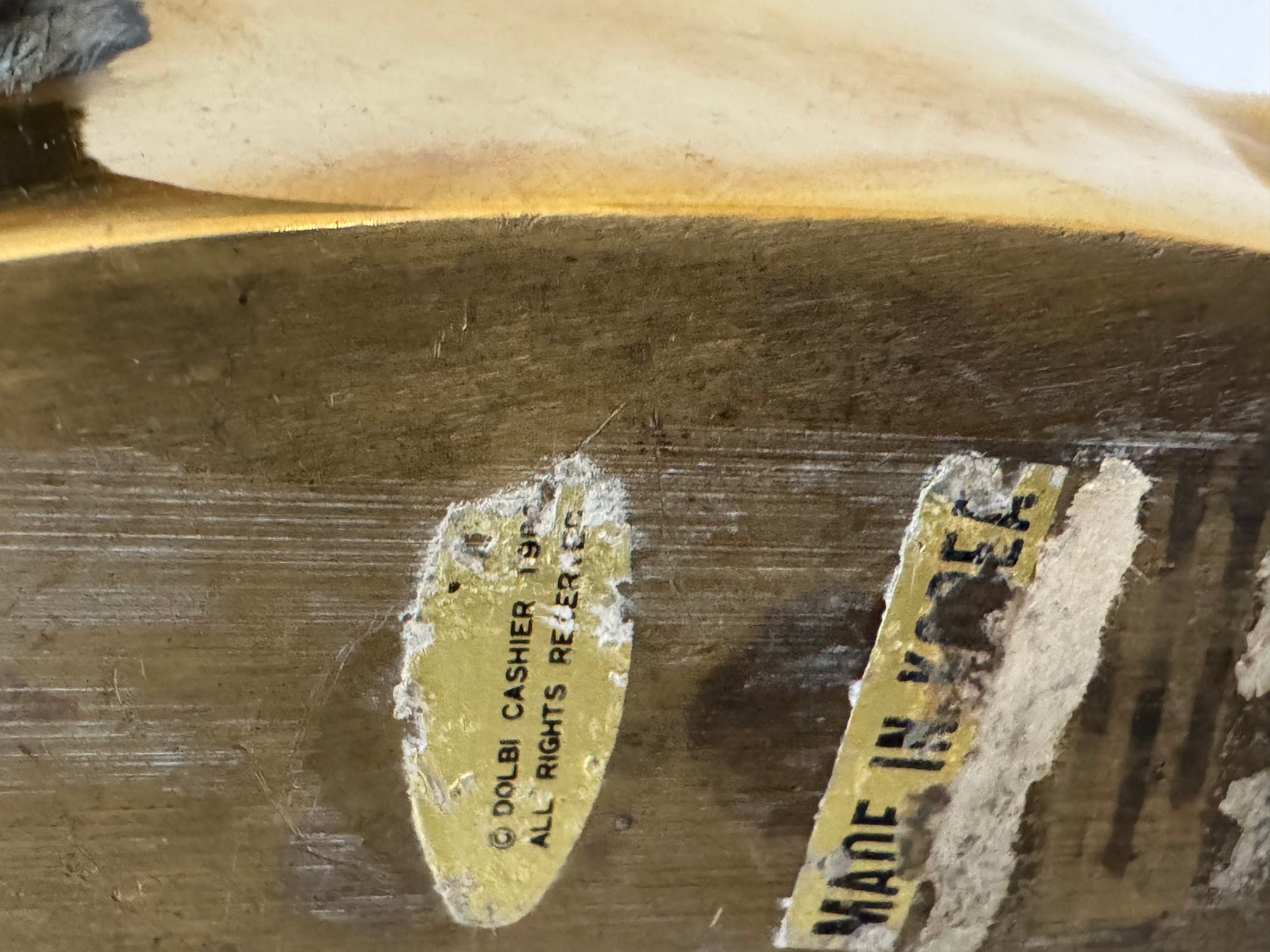 Large Vintage Brass Fish-A Pair by Dolbi Cashier