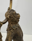 Vintage Brass Monkey Candleholders on Black Marble Bases | Mid-Century Exotic Pair