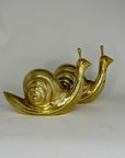 Vintage Brass Snails-A Pair