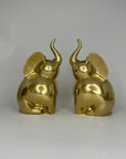 Vintage Brass Elephants-A Pair