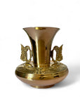 Vintage Brass Butterfly Vase With Butterfly Handles