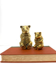 Vintage Brass Bear Figurines | Dapper Bowtie Duo
