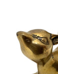 Vintage Brass Squirrel Figurines – Playful Mid-Century Pair with High Curved Tails