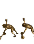 Vintage Brass Workout Frogs-A Pair