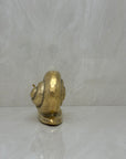 Vintage MCM Brass Snail