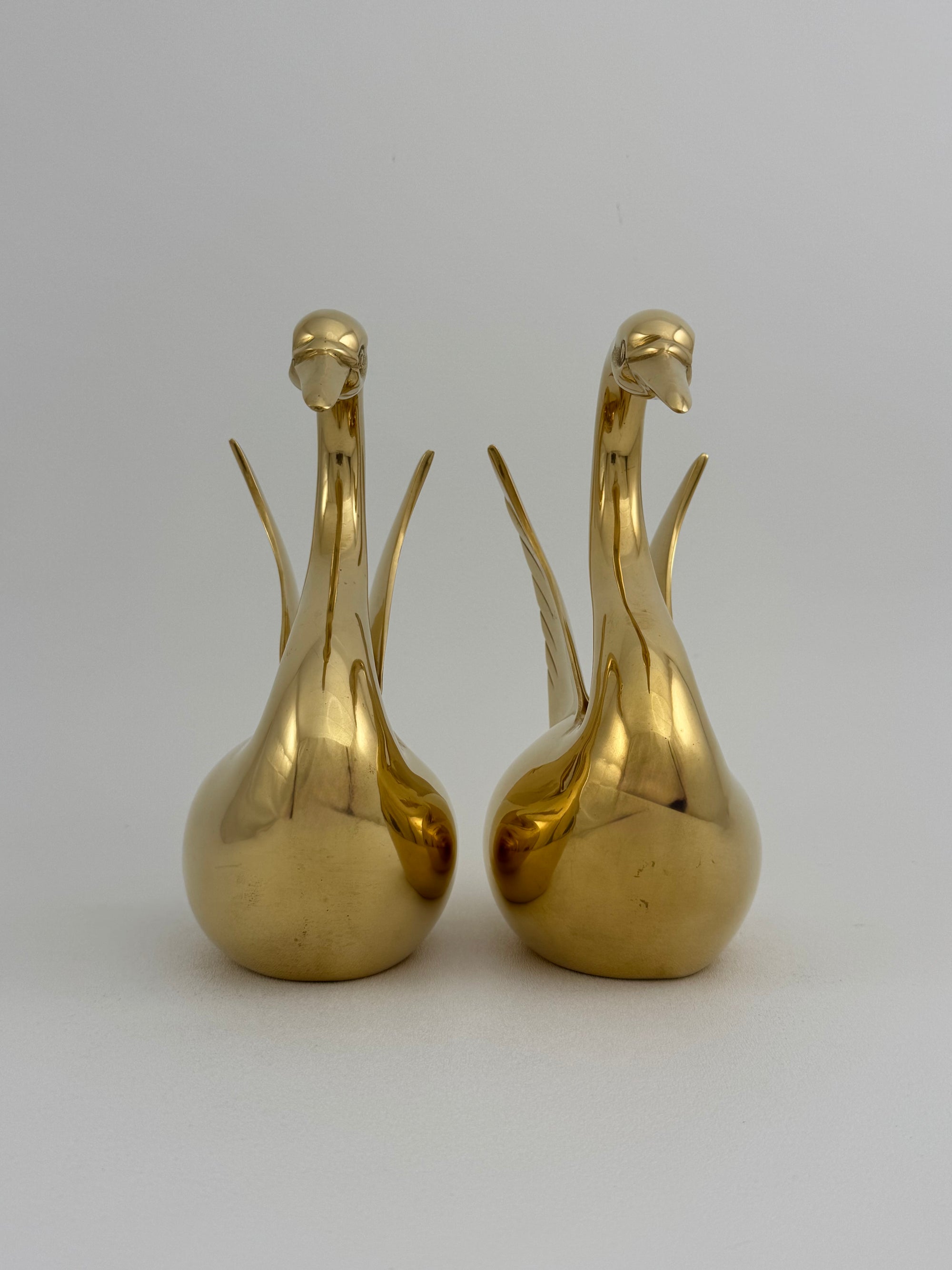 Vintage Brass Angel Wings Love Swans-A Pair by Dolbi Cashier