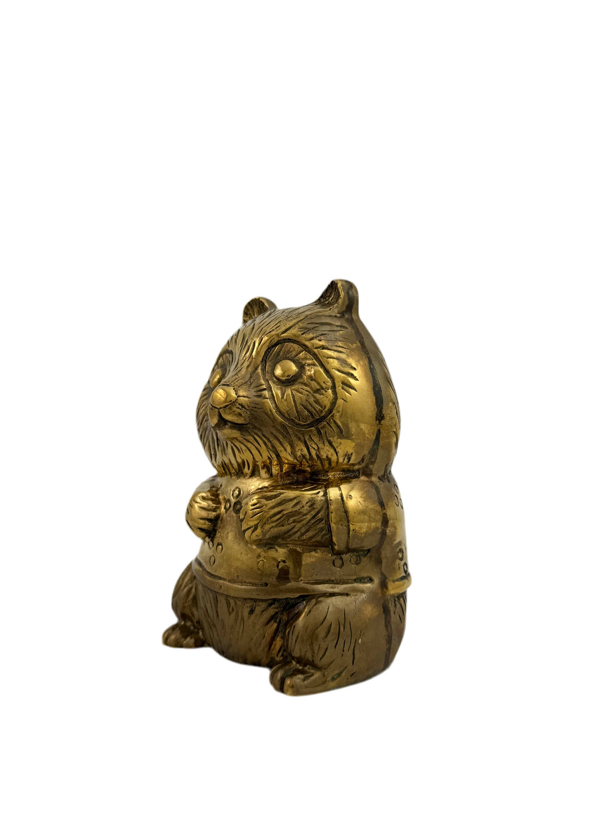 Vintage Brass Panda Bank