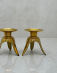 Vintage Brass Candlestick Holders -A Pair