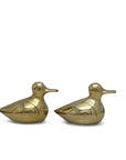 Small Vintage Brass Ducks-A Pair