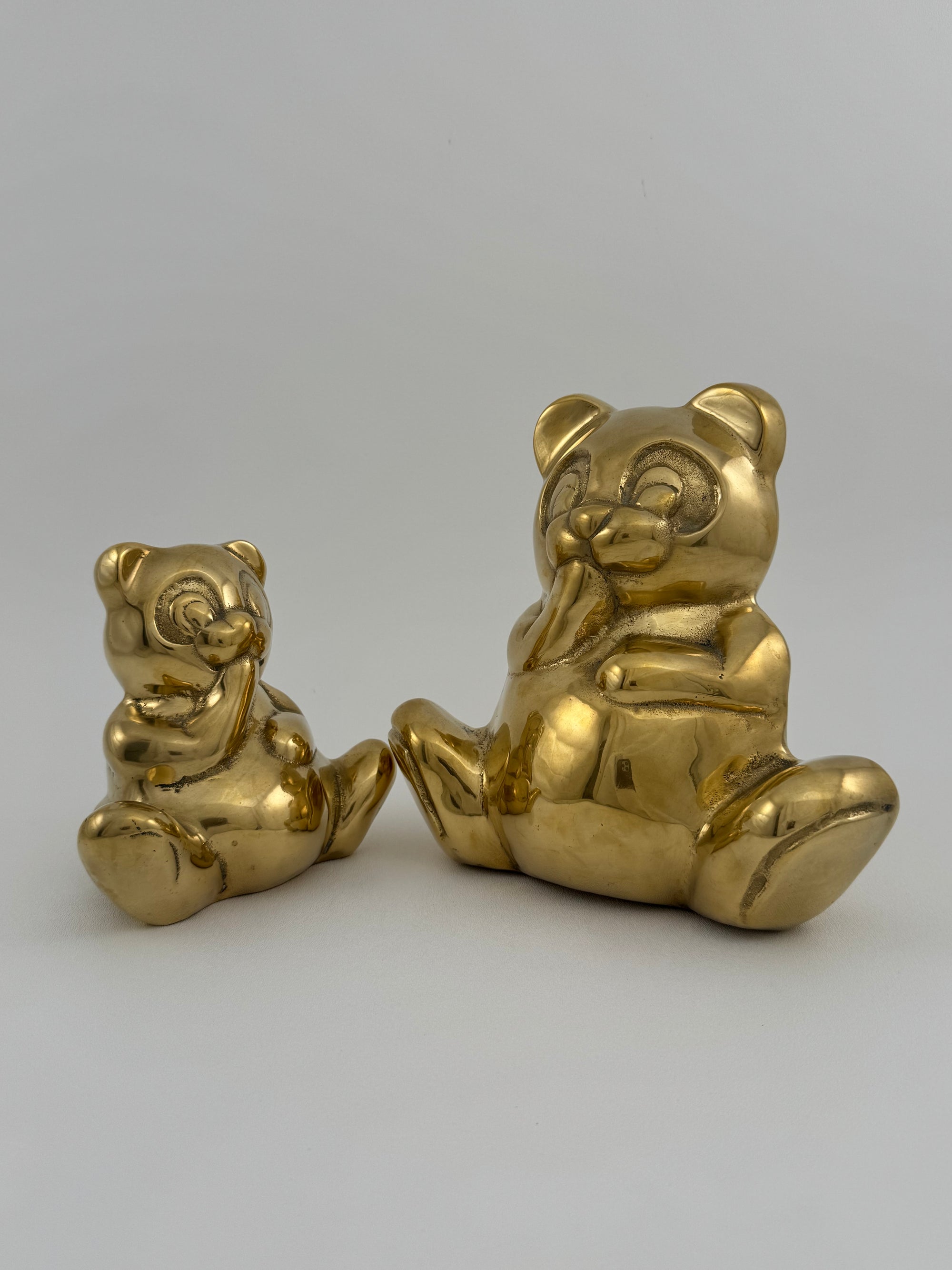 Vintage Brass Bears- A Pair
