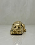 Sweet Vintage Brass Sleeping Cat