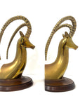 Vintage Sarréid Ltd. Brass Ibex Sculptures — Made in Spain, Mid-Century Modern Elegance