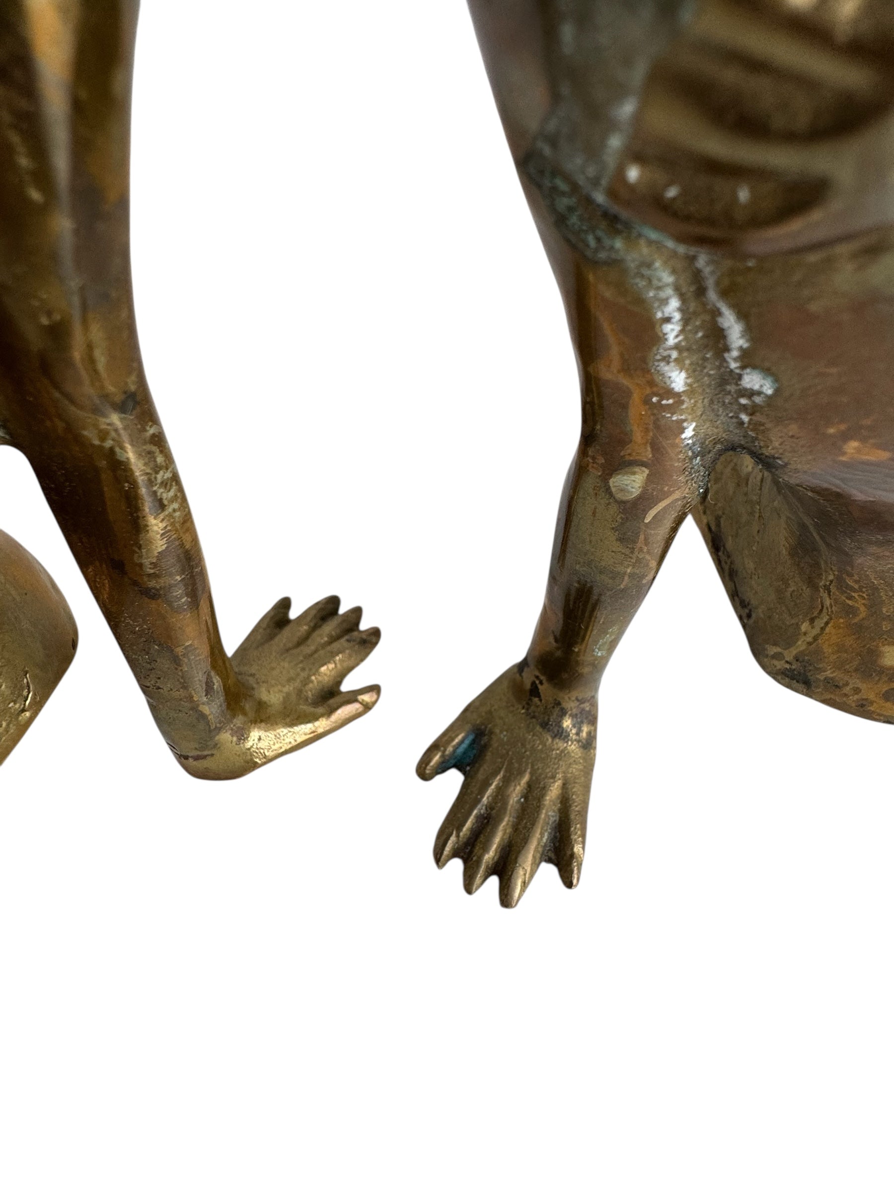 Vintage Brass Mermaid Pair