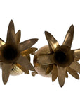 Vintage Brass Pineapple Candleholders – Tropical Regency Pair