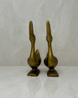 Vintage Brass Goose Bookends-A Pair by Andrea by Sadek