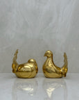 Vintage Brass Birds-A Pair