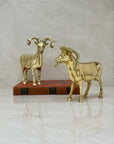 Cute Vintage Brass Antelopes-A Pair