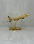 Vintage Brass Airplane on Stand